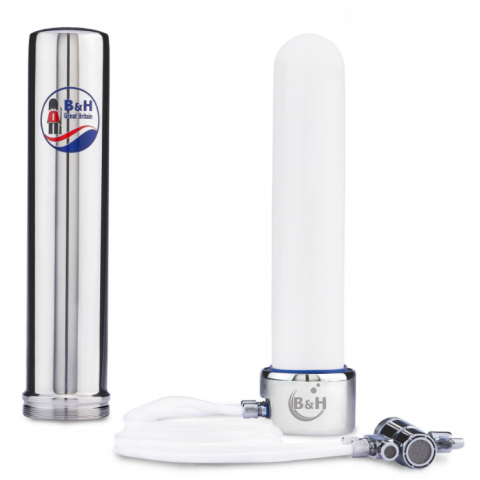 B&amp;H UKSSD-CF122W Royal Guard CTO Plus Stainless Steel Twin Tube Water Filter